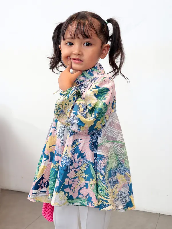 ILTS Kemeja Wanita Oversize Kekinian Bahan Silk Motif Babydoll 5