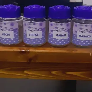 Botol bumbu dapur ungu murah set isi 6 pcs uk 200ml