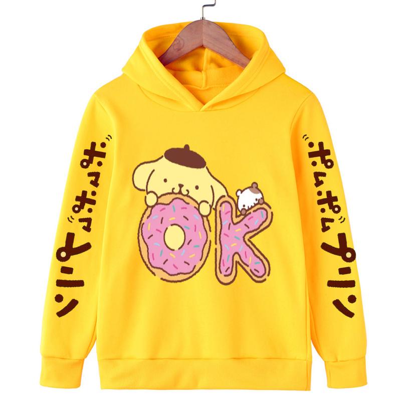 Children Hoodies Stitch Pullover Sweatshirt Anime Tracksuit Manga Cartoons Girls Boy Kids Autumn Casual Clothes