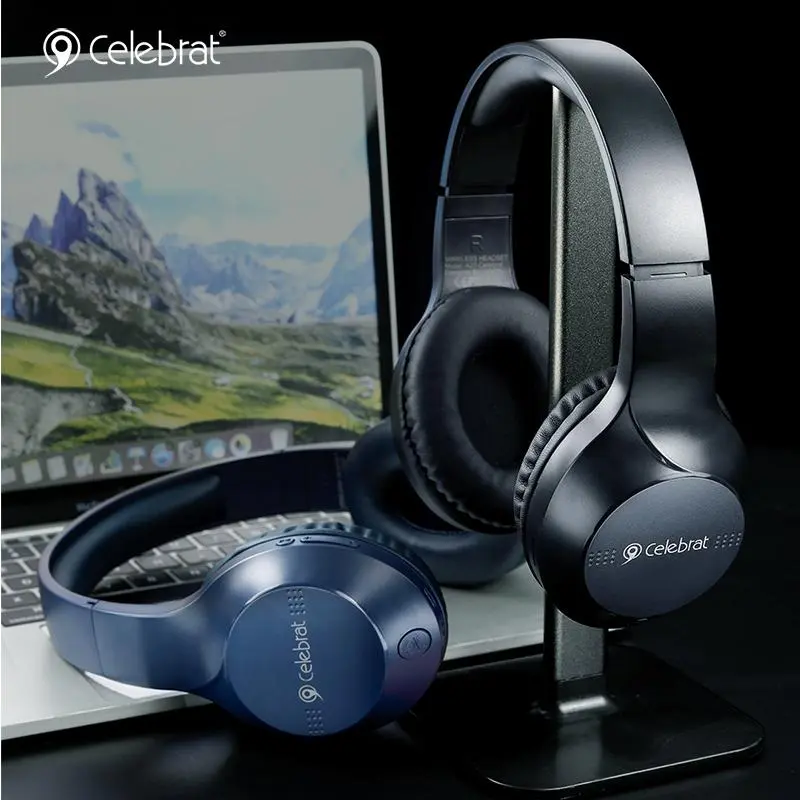Wireless Headphones, Foldable Headphones with Microphone, Bluetooth-compatible Headset for Mobile Phone, Computer, Laptop, Tablet