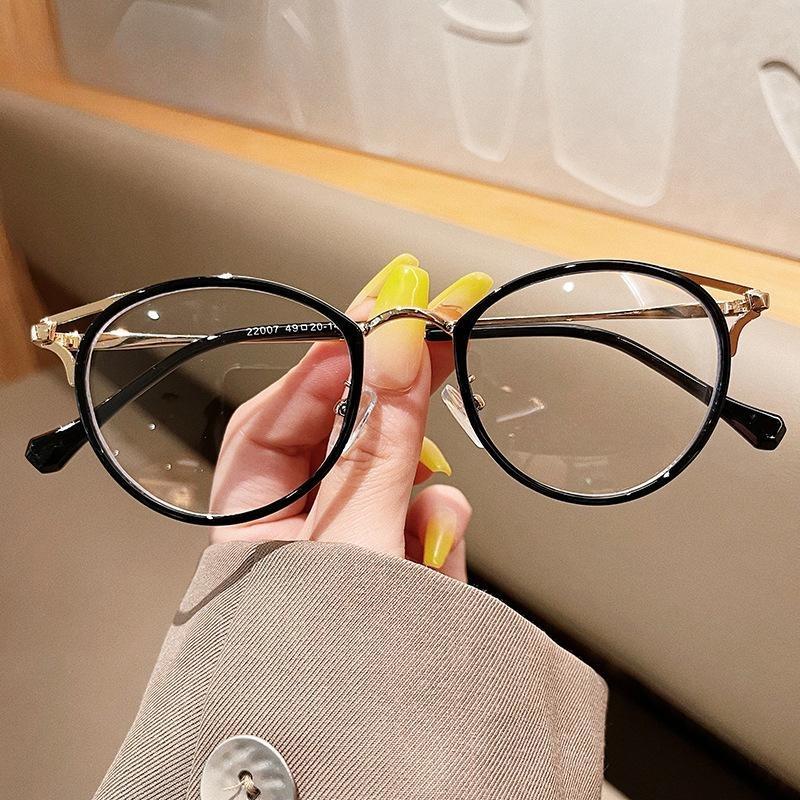 Cận thị 0.5 đến 5.5 độ Kính bảo vệ bức xạ Thời trang Kính mắt mèo Nam nữ Kính cận thị chống ánh sáng xanh Cận thị tùy chọn 511