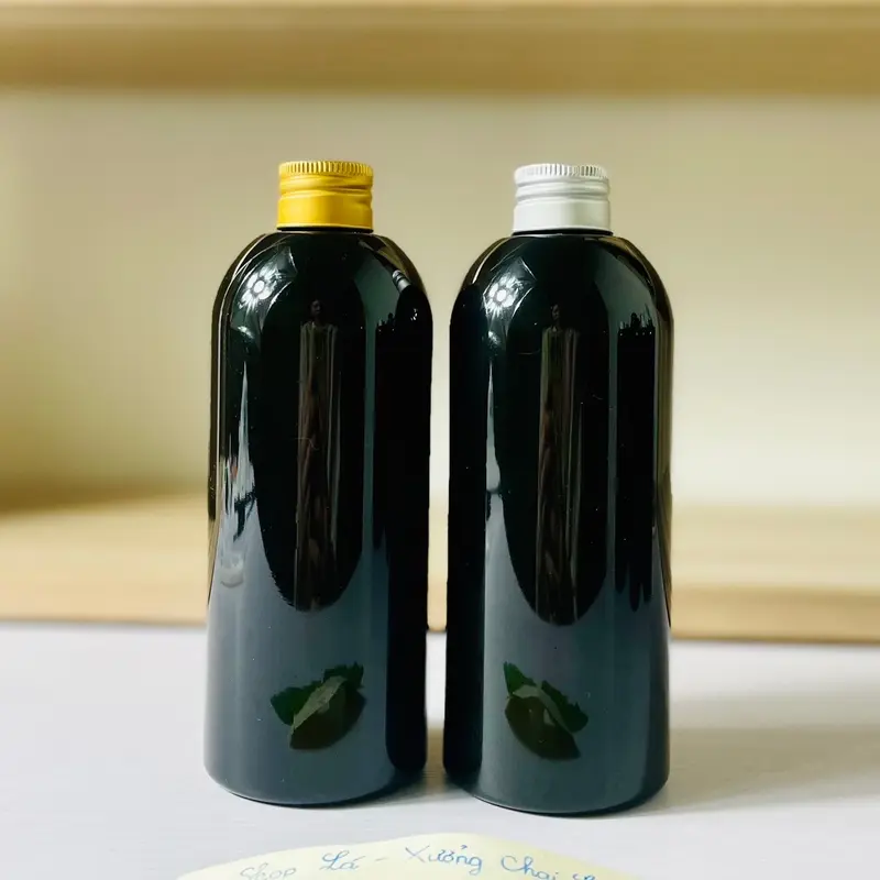 Chai Lọ Nhựa Cocoon Màu Đen 300ml Đủ Kiểu Vòi Nhấn-Xịt Phun Sương-Nắp Bật-Vặn-Khoá Vàng,Bạc-Vòi Nhấn Cao Cấp-Chất Lượng đựng ủ tóc bình 7