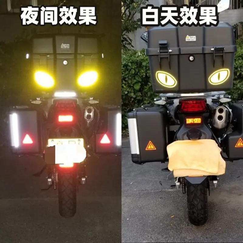 Miếng Dán Băng Phản Quang Cảnh Báo An Toàn Xe Hơi, 2 Cái / cặp, Miếng Dán Phản Quang Tự Động, Dải Phản Quang, Thích Hợp Cho Ô Tô, Xe Đạp Và Xe Máy 4