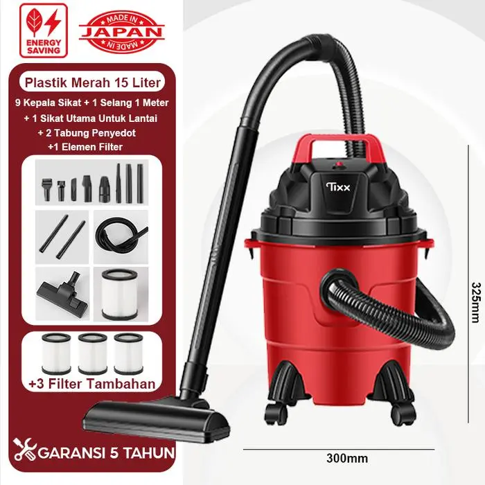 Plastik Merah 15 Liter+3 Filter Tambahan