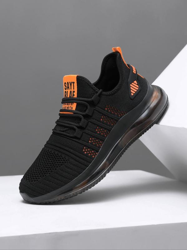 Men's Fashionable Lace Up Low Top Sneakers, Casual Breathable Comfortable Sports Running Shoes, Male All-match Round Toe Shoes for Daily Wear, Closed 4