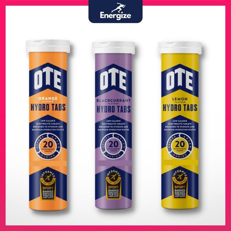  Sủi điện giải OTE Hydro Tabs dùng cho Thể Thao hỗ trợ bù nước điện giải Cân Bằng Năng Lượng  Ống 20 Viên  