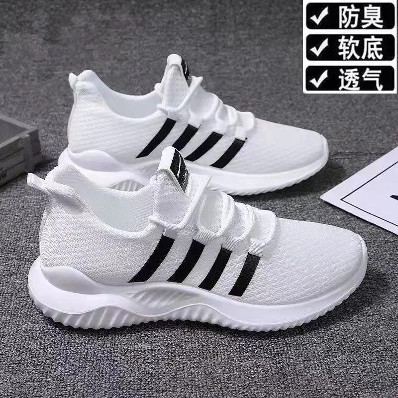 Fashion New Couple Men's Mesh Shoes Female Students Hollow Comfort Non-Slip Foreign Trade Stall Wholesale Casual Korean Style Shoes Men's Shoes