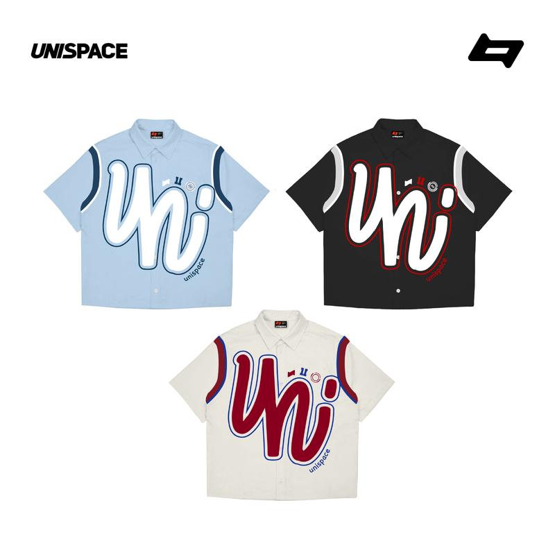 Áo sơ mi local brand By Unispace áo form rộng tay lỡ unisex nam nữ Uni Core