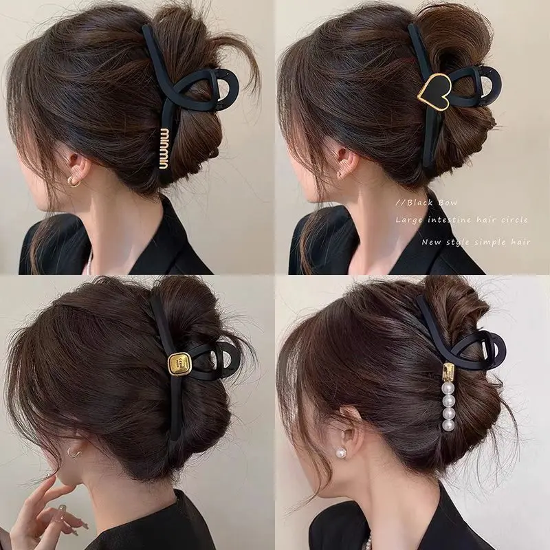 Kẹp Tóc Càng Cua Lớn, Thiết Kế Thanh Lịch Và Cao Cấp, Dành Cho Nữ, Hàng Mới Về 2025, Kẹp Cá Mập Càng Cua Sau Đầu, Kẹp Tóc Lì Đơn Giản, Phụ Kiện