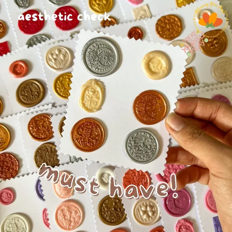 bloomingyourdays wax sealed lilin wax seal journal scrapbook jurnal deco buku cat 7