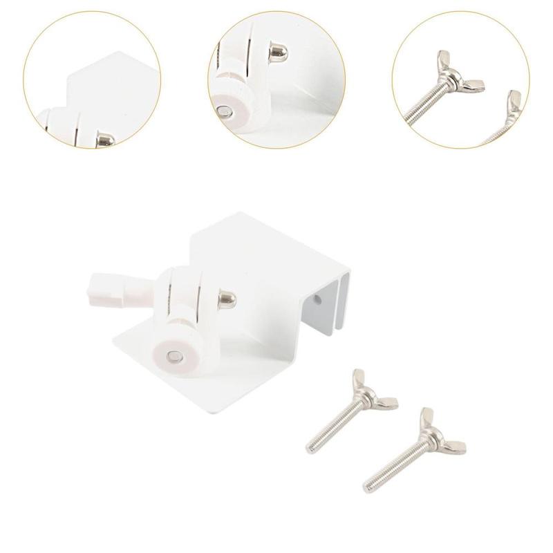 Product Introduction of Universal Solar Panel Gutter Mount 1/4” Thread 7.5cmx6x3.1cm Sturdy Simple Assembly Flexible Rotation with 2 Bolts Bracket 2