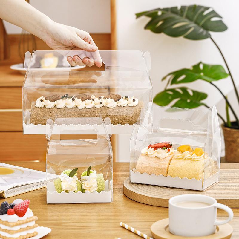 Hộp nhựa Pet, Mica Trong Suốt Đựng Bánh Gato (Lót Ren) 1