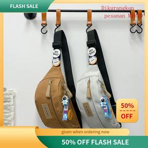 Beg Bahu Tunggal, Gaya Kasual dan Ringkas, Beg Selempang Pelbagai Fungsi, Beg Pinggang Sukan Wanita·