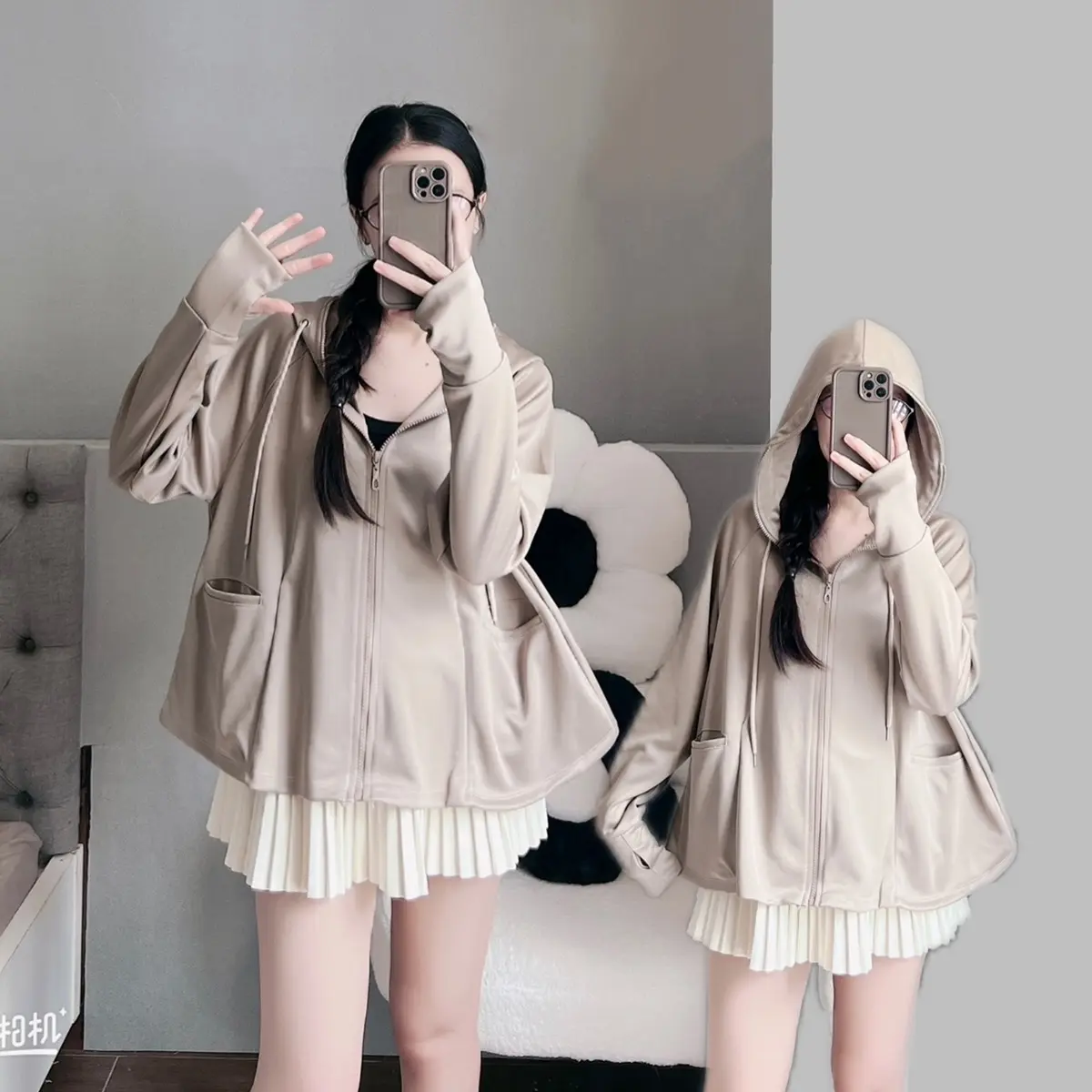 Áo Khoác Chống Nắng Umi Su Cao Cấp, Áo Nữ Dày Dặn , Form Dài Xoè Trẻ Trung Chống UV Vải Đanh Mát , Vải Đẹp May Kĩ _SHIERSHOP Top Women Jacket | BigBuy360 - bigbuy360.vn