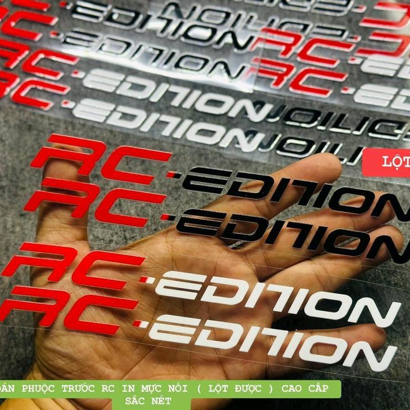 [ 1 CẶP ] TEM DÁN PHUỘC TRƯỚC RC IN MỰC NỔI ( LỘT ĐƯỢC ) CAO CẤP SIÊU TRONG