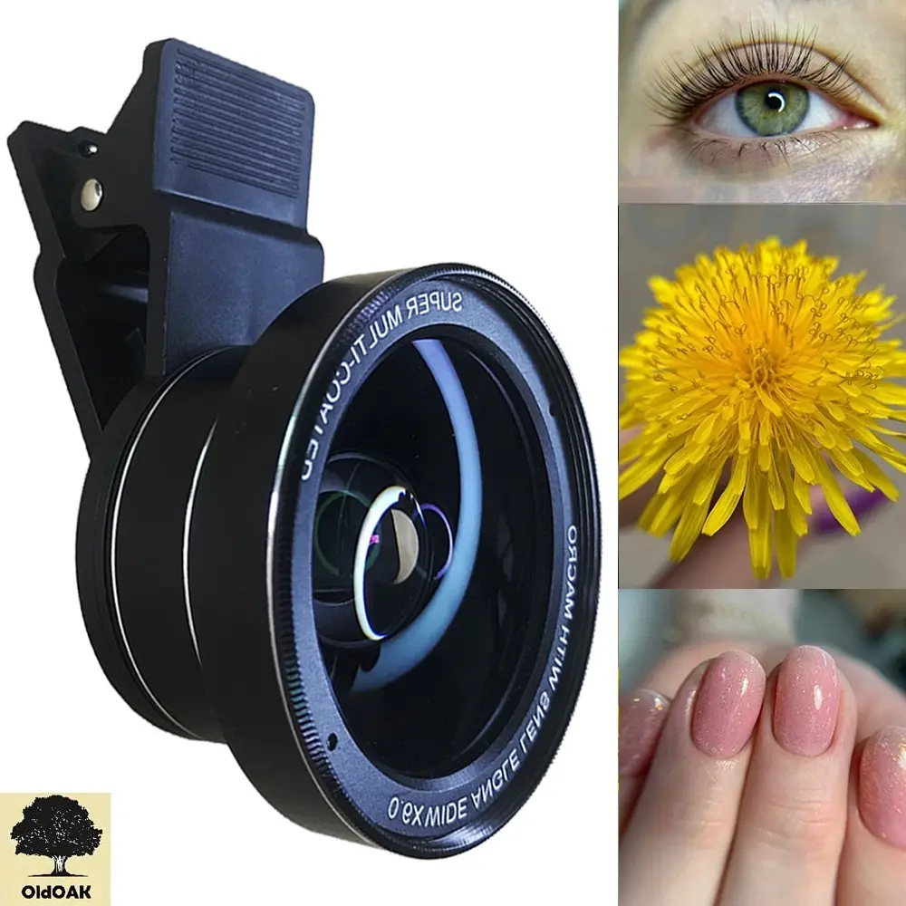 Lensa Smartphone 2 in 1 Wide Angle 0.6X Macro 15X - TKS37