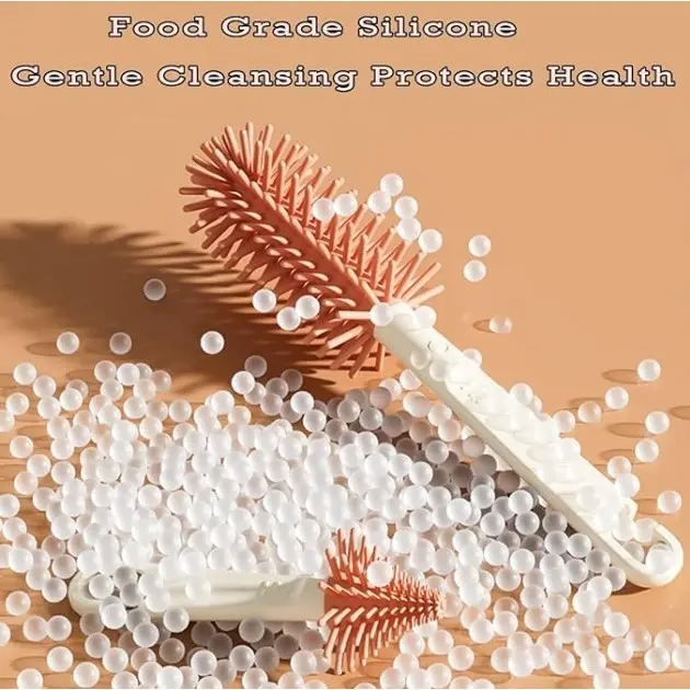 【COD】Portabel 6 IN 1 Set Sikat Botol Susu Bayi untuk Perjalanan Dan Rumah Multifungsi Brush Set Travel 6in1 4