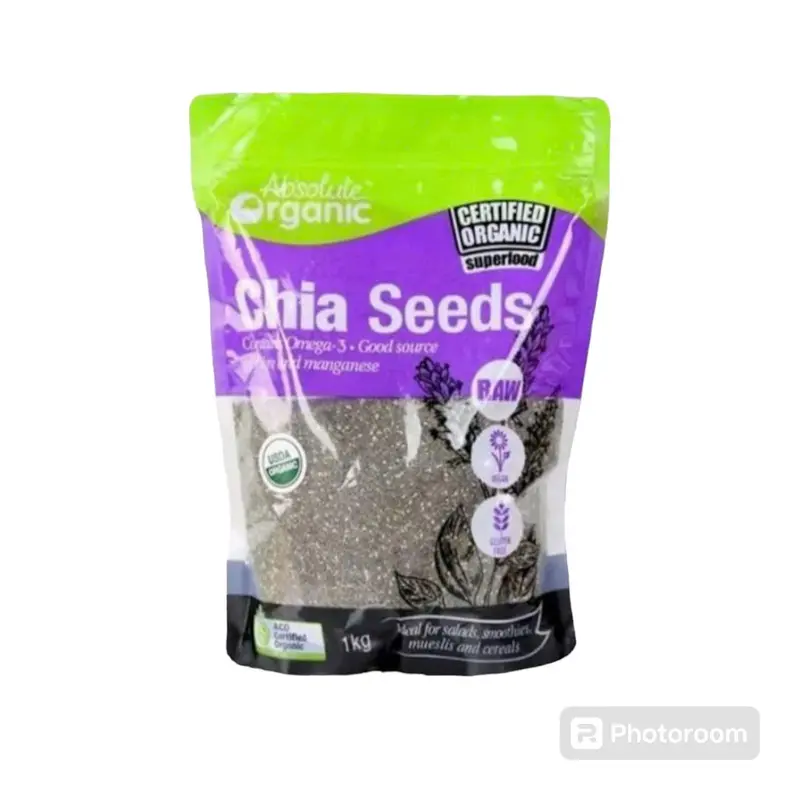 Túi 1kg Hạt Chia Tím Úc Orrganic Dùng Làm Thức Uống Hoặc Salad 0