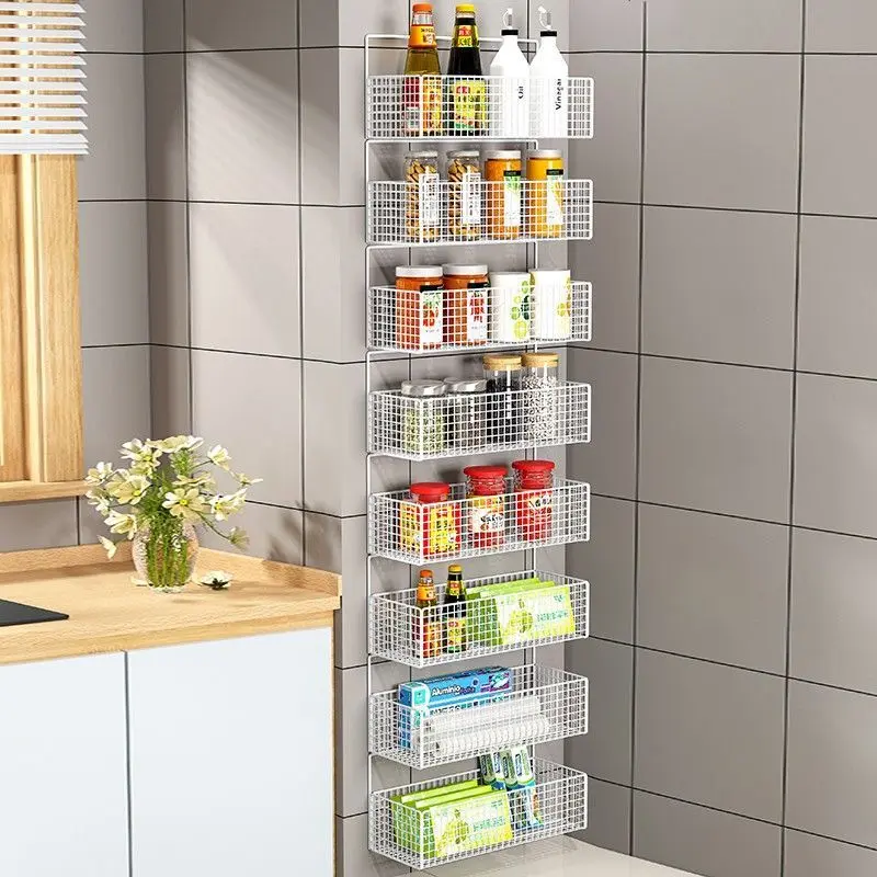 Giá Để Đồ Nhà Bếp, Treo Tường, Nhiều Tầng, Không Cần Đục Lỗ, Kệ Đựng Gia Vị Gia Vị, Cho Tủ Sau Cửa 3