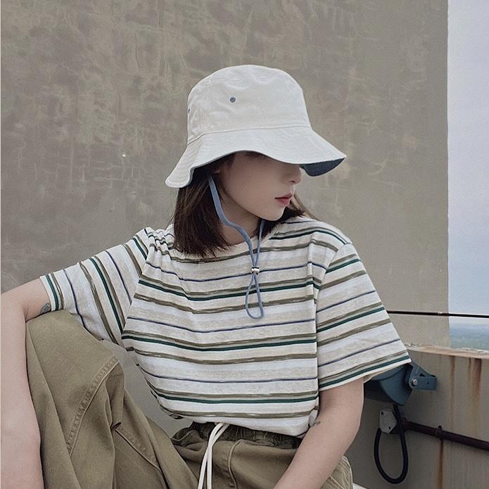 Mũ tai bèo nón bucket cột dây  phong cách unisex mẫu mới hàng có sẵn 4