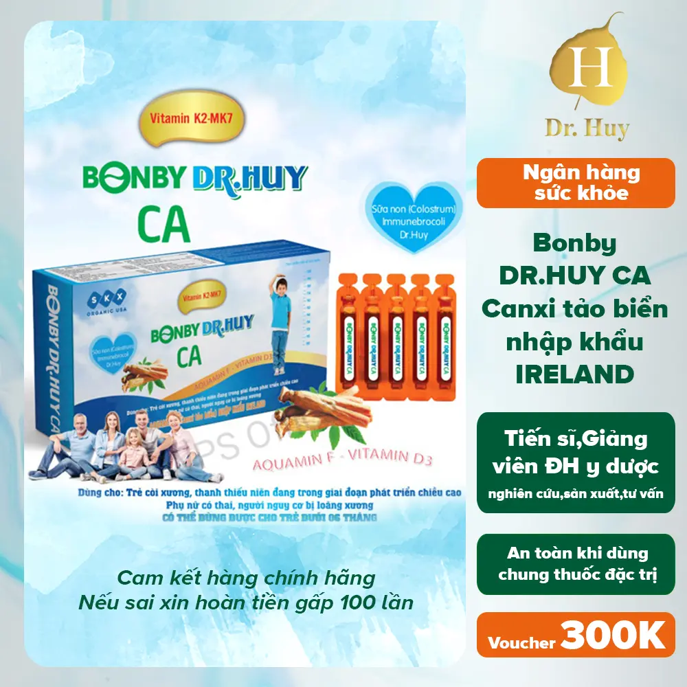 Canxi nước hữu cơ tăng cường canxi cho mẹ bầu chống còi xương dị tật thai nhi,tăng chiều cao trẻ vị thành niên