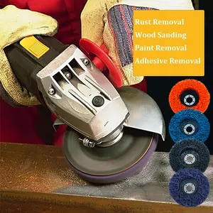 Cakram Amplas 4 Inch Efisiensi Tinggi Hilangkan Karat & Cat, Ideal untuk Logam, Batu, Kayu, Pilihan Warna Variatif, Struktur Multi-Lapisan Tahan Lama