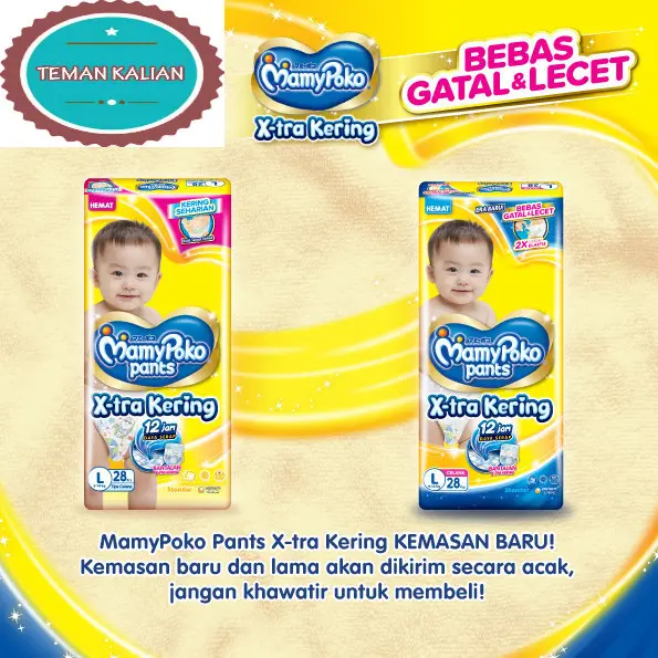 MamyPoko Pants X-tra Kering - Popok Celana All Size (S-XXL)  1 Pack - Ultra Jumbo 3