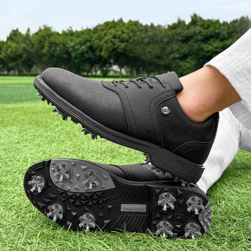Product Introduction of Professional Golf Shoes Men Spikes Golf Sneakers Outdoor Walking Footwears Non-slip Grass Golf Training Shoes 17