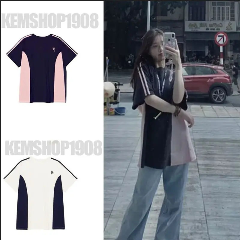 [RẺ VÔ ĐỊCH] Áo thun phông Raglan logo tay nam nữ PINK tay lỡ form rộng bblaloal Unisex 6