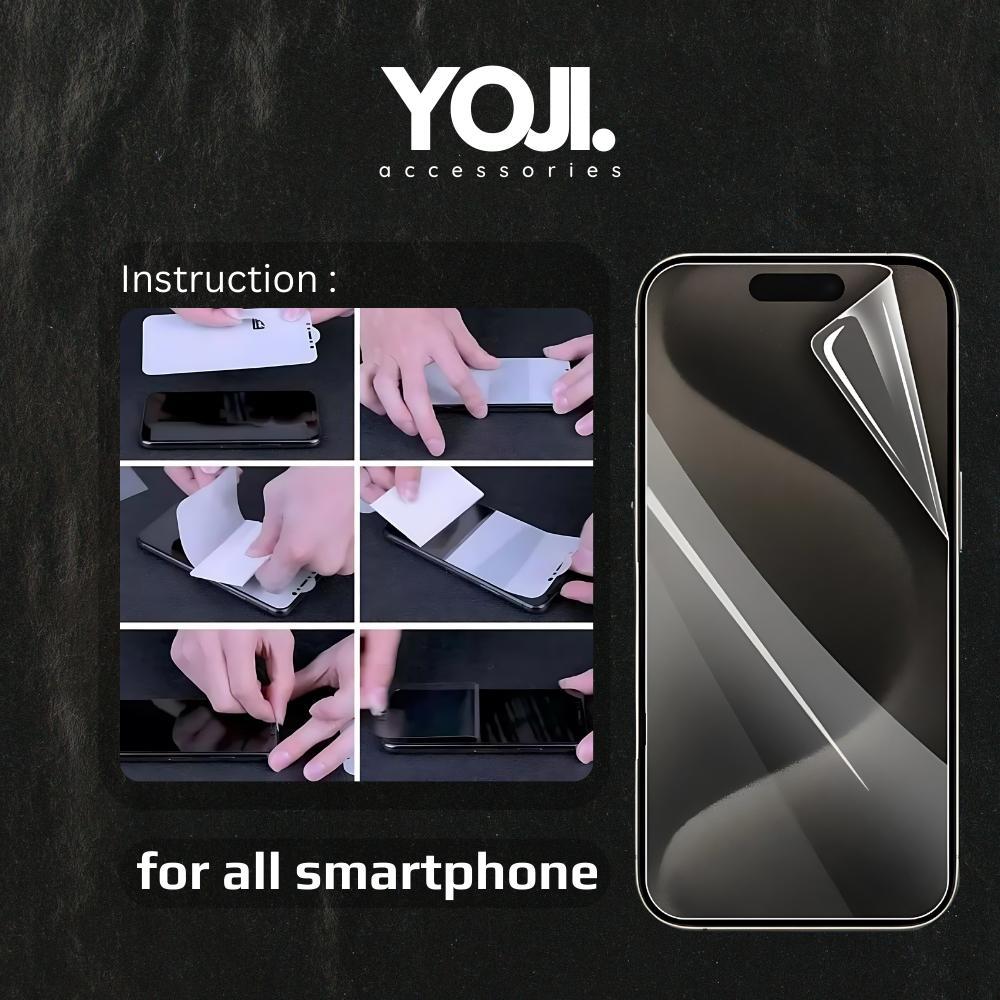 YOJI iP -Premium Anti Gores Hydrogel - Not Tempered Glass YOJI iP -Premium Anti Gores Hydrogel - Not Tempered Glass