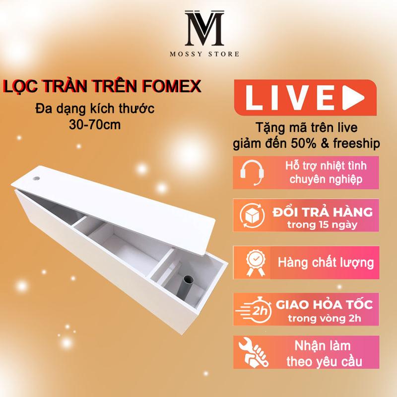 Lọc Tràn Trên - Hộp Lọc Dàn Mưa Fomex 8li Cho Hồ Cá Lớn 30-70cm