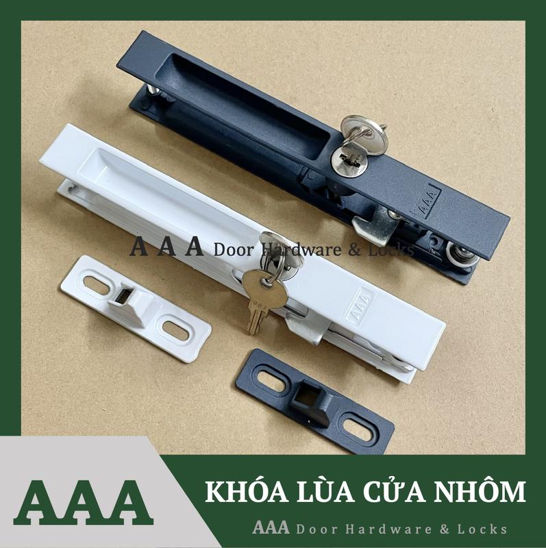  Khoá cửa lùa nhôm kính  Khoá lùa âm cửa nhôm  AAA 