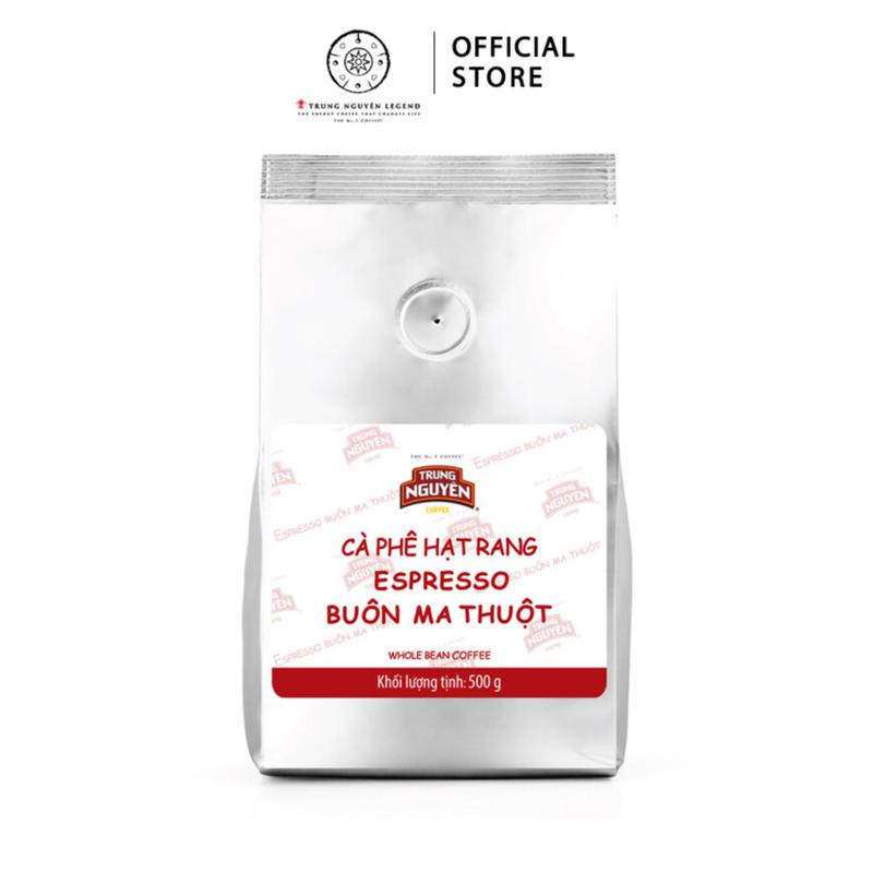  Cà phê Hạt dành cho pha máy Trung Nguyên Legend  500gr  - Espresso cao cấp  90% Robusta 10% - Coffee Cafe arabica 