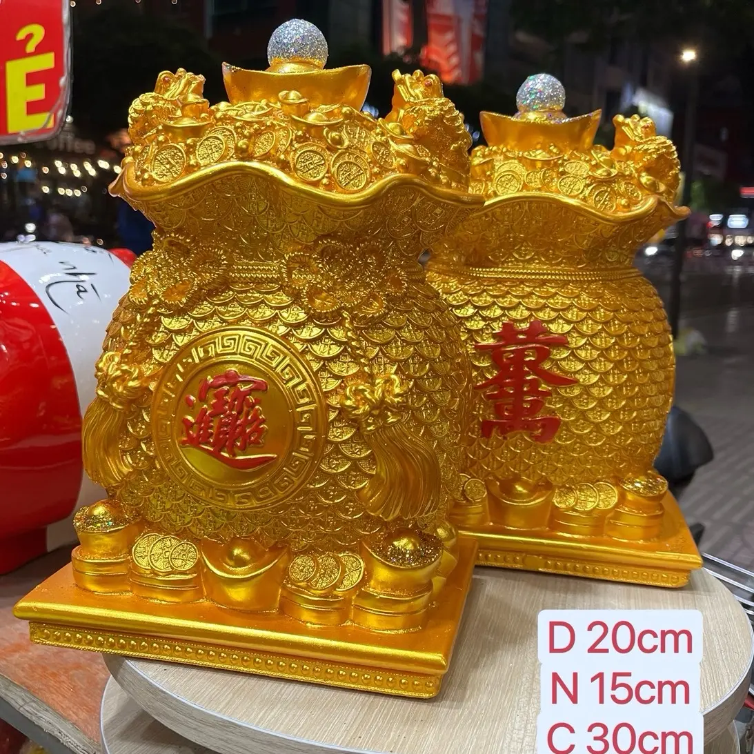 [ 30cm * 20cm] Ống heo tiết kiệm TÚI TIỀN Size LỚN bằng Thạch Cao