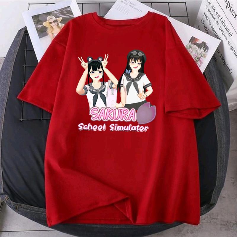 BAJU ANAK KAOS ANAK LAKI PEREMPUAN SAKURA SCHOOL SIMULATOR atasan pakaian 2
