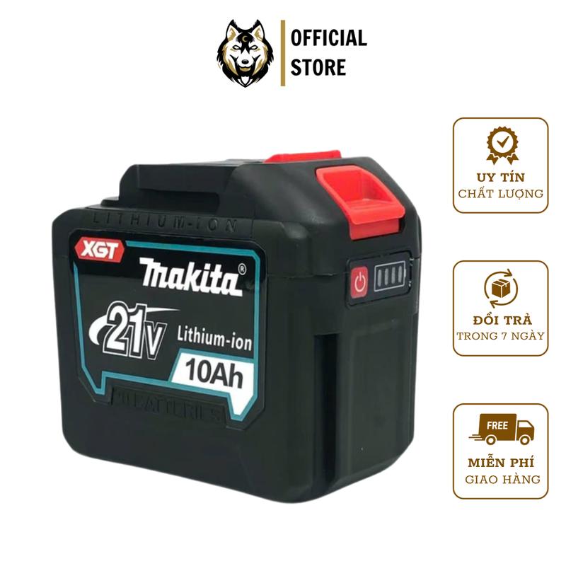 Phụ Kiện 20 Cell Makita Chân Pin Phổ Thông 4cm Dung Lượng 10Ah Có Đèn LED Báo Pin Dùng Cho Máy Mài Máy Khoan Siết Bulong,...
