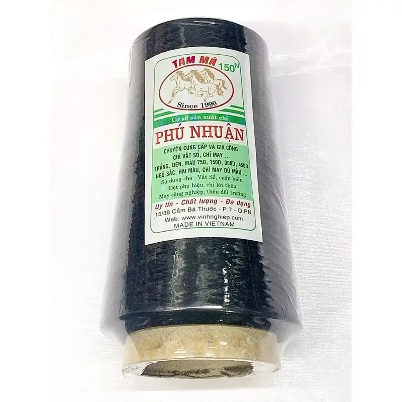 ￼Chỉ vắt sổ loại tốt - chỉ tơ vắt sổ cỡ sợi 150 ống 250g 2