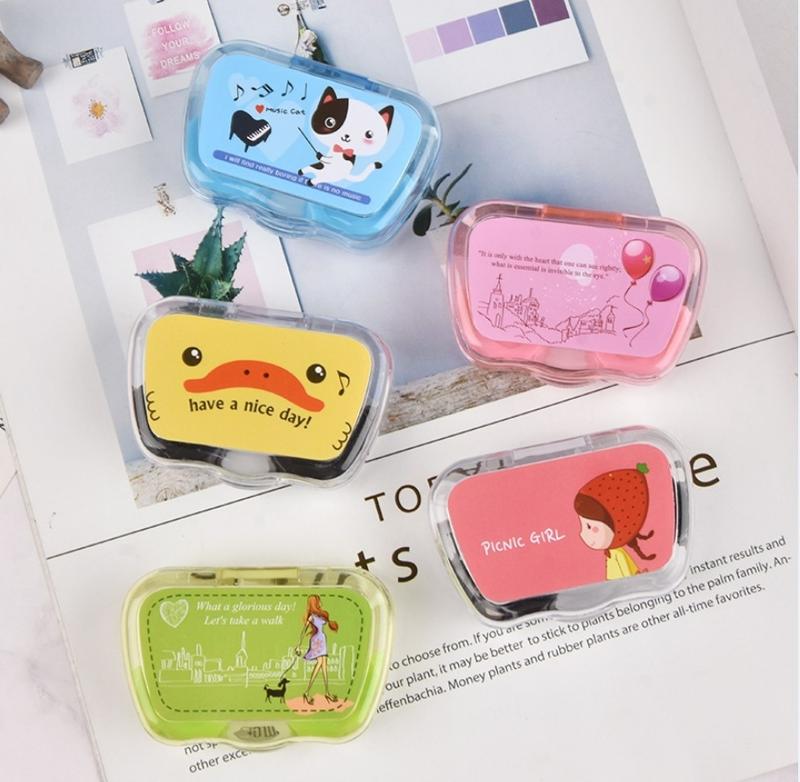 Product Introduction of ตลับคอนแทคเลนส์ สุ่มลาย ตลับใส่คอนแทคเลนส์ กระจกในตัว+ที่คีบและตัวจุ๊บ 8
