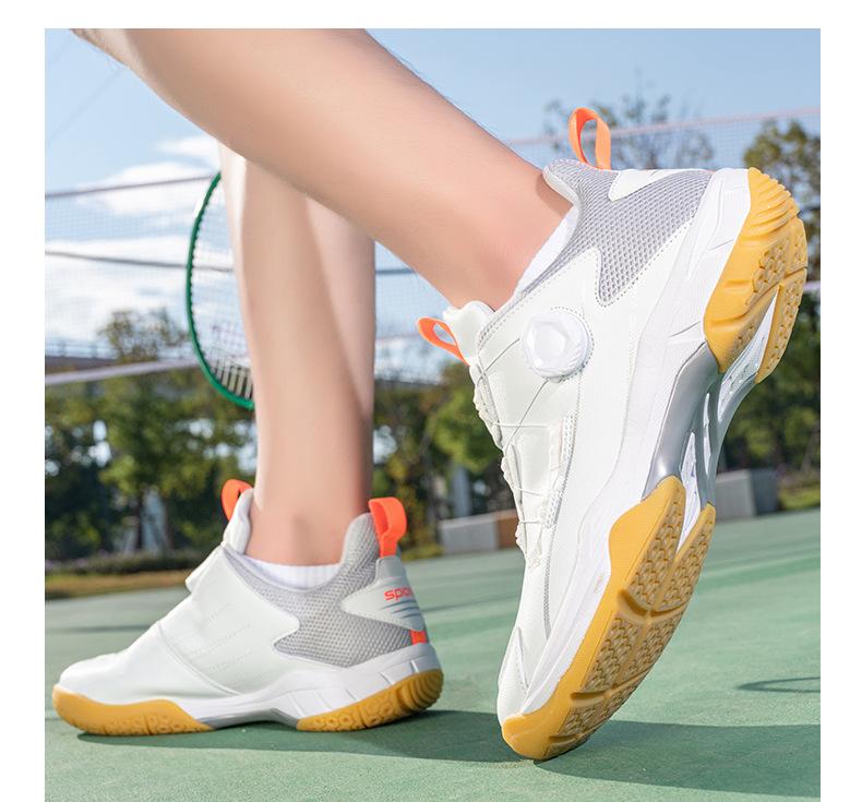 Product Introduction of In Stock Professional Badminton Shoes Tennis Shoes Volleyball Shoes Table Tennis Ball Shoes Direct Supply New Badminton Shoes Men's and Women's Professional Volleyball Shoes Non-Slip Training Shoes Shock Absorption Table Tennis Ball Shoes 4