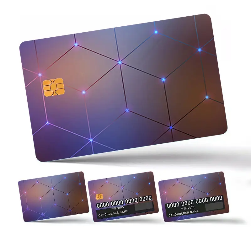 Hình Dán Da Thẻ Tín Dụng, Thẻ Debit, Thẻ Vận Chuyển Hàng, Chống Trầy Xước, Chống Trượt, Bộ 4 Món, Cá Nhân Hóa