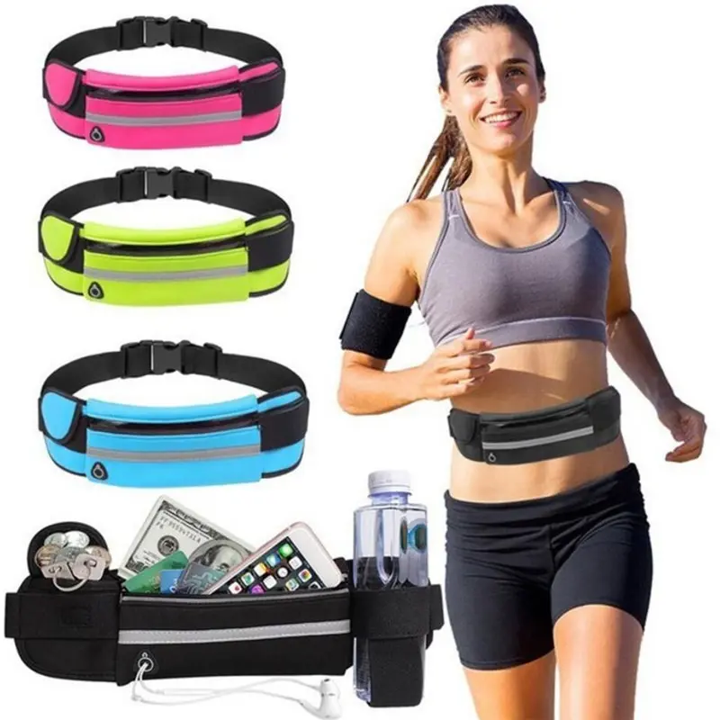 Túi Đeo Hông Unisex Để Chạy Bộ Ngoài Trời, Giá Đỡ Điện Thoại Di Động Không Thấm Nước, Túi Đeo Bụng, Phòng Tập Thể Dục, Thể Dục, Đai Chạy Bộ, Phụ Kiện Thể Thao, Mới