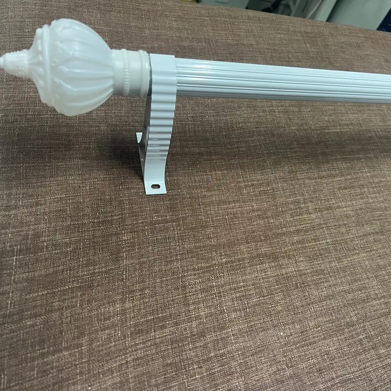 Thanh treo rèm cửa sổ, cửa chính đầy đủ phụ kiện ( giá đỡ, đầu bịt, núm cột, đinh vít, tắc kê ) 0