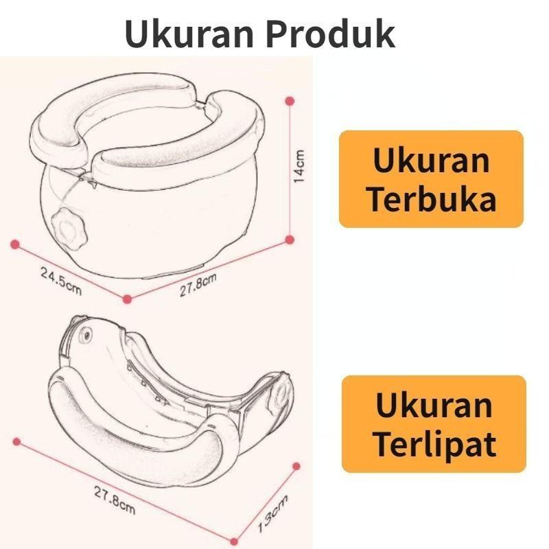 Product Introduction of Toilet Portable Anak Yang/Travel Baby Potty Toilet / Pispot Kekinian/Toilet Lipat untuk Balita Potty Portabel Anak Baby Potty Training Travel Potty Kursi 3