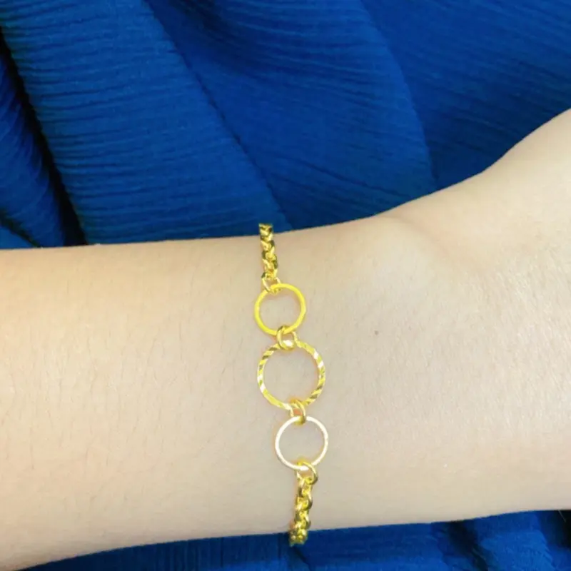 Gelang Bulat Kosong Tiga Cantik Bisa Riqwest 3