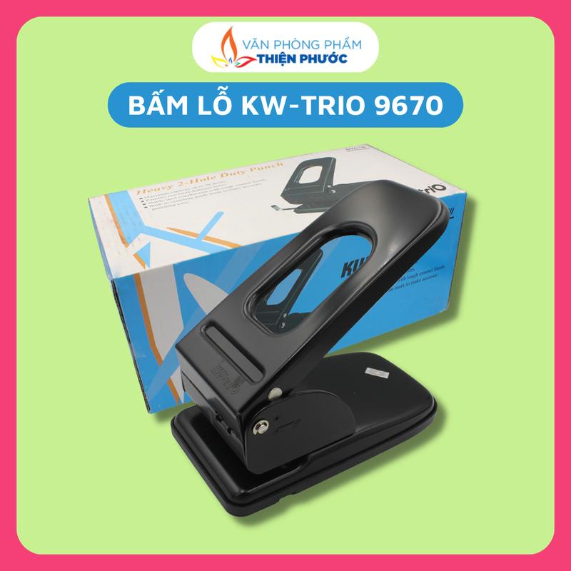 Bấm lỗ giấy Kw-Trio 09670 dập 2 lỗ giấy lên tới 70 tờ/ lần SUKADO 0