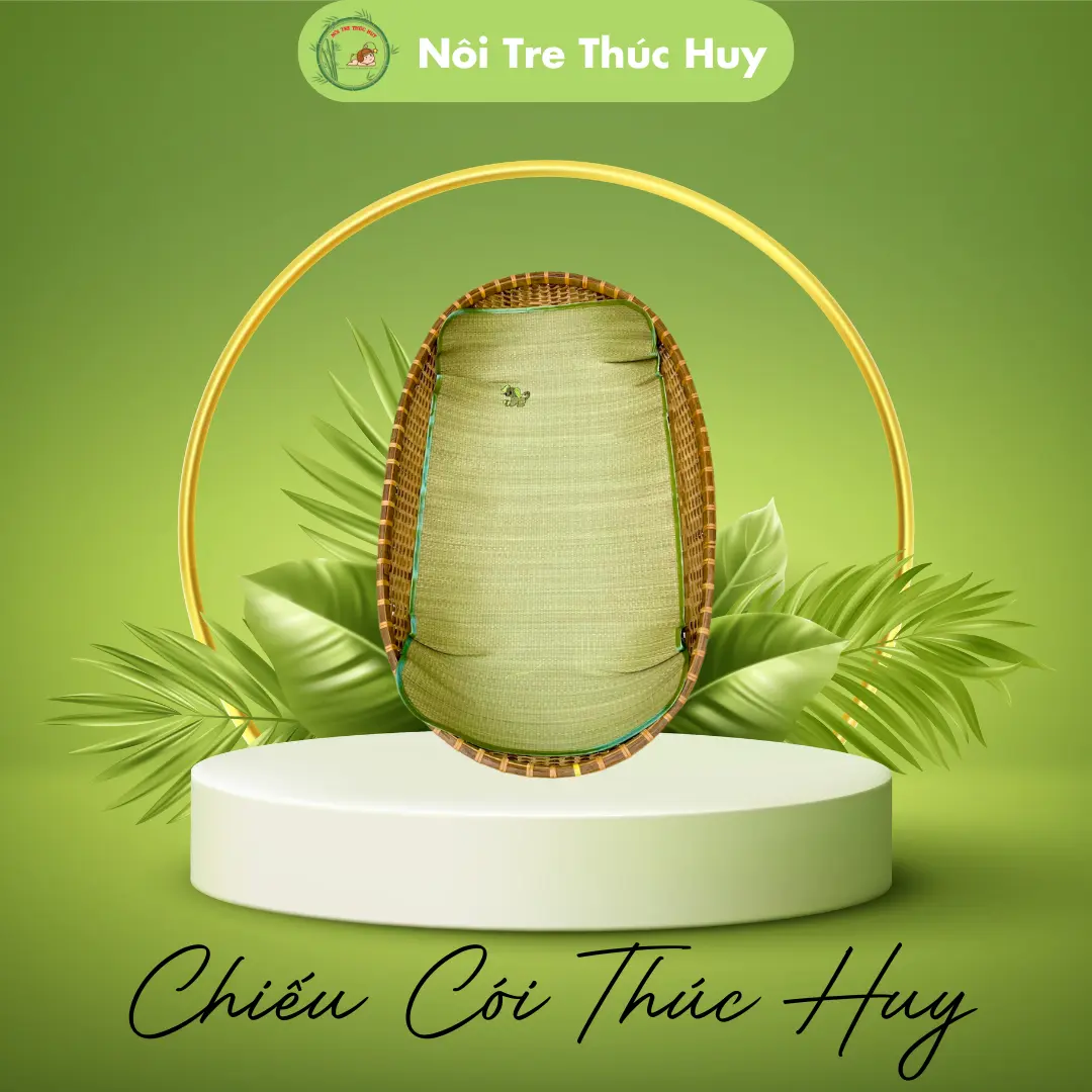 [Chính Hãng] [Thúc Huy] Chiếu Cói Thúc Huy - Sự Lựa Chọn Hoàn Hảo Cho Giấc Ngủ An Lành Cho Bé Cho Bé võng em bé  1 tháng miếng  lót Nhộng Chũn Voi