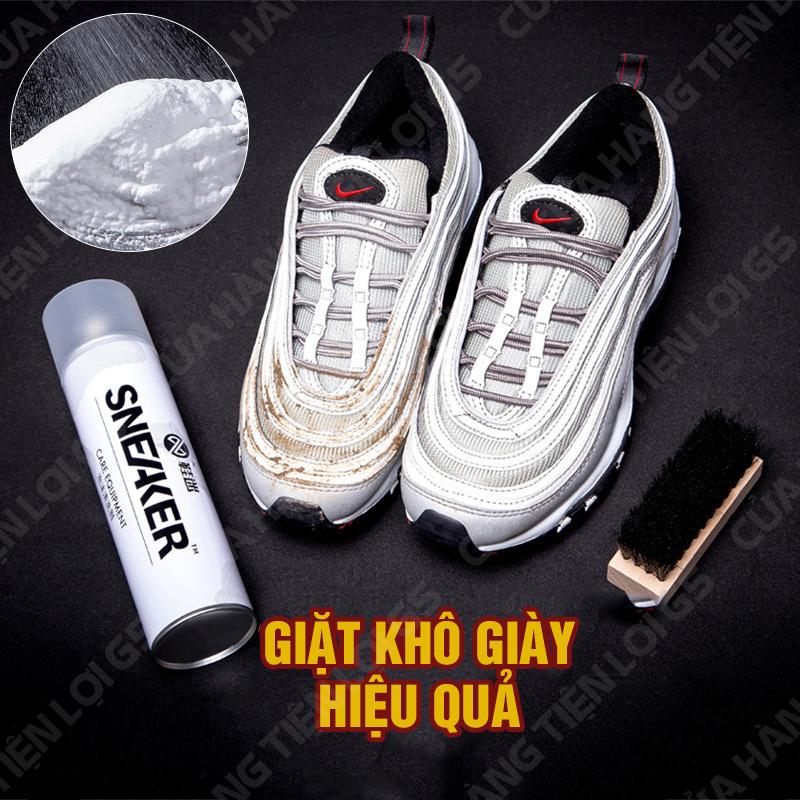 Product Introduction of Bình To Xịt Bọt Giặt Khô Vệ Sinh Sạch Giày - Sau 1 phút 1