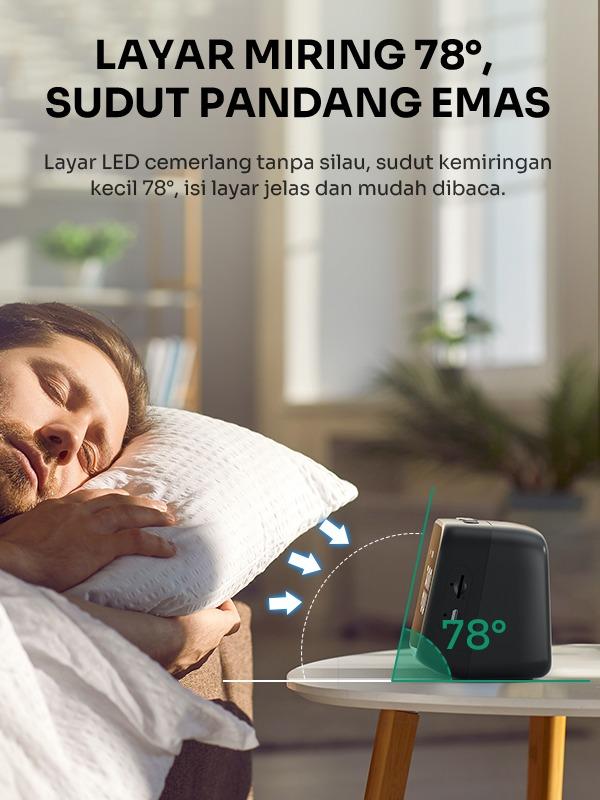 ROBOT Speaker RB170 Bluetooth 5.3 with LED Display & Alarm Clock Garansi 1 Tahun Jam Smart 5