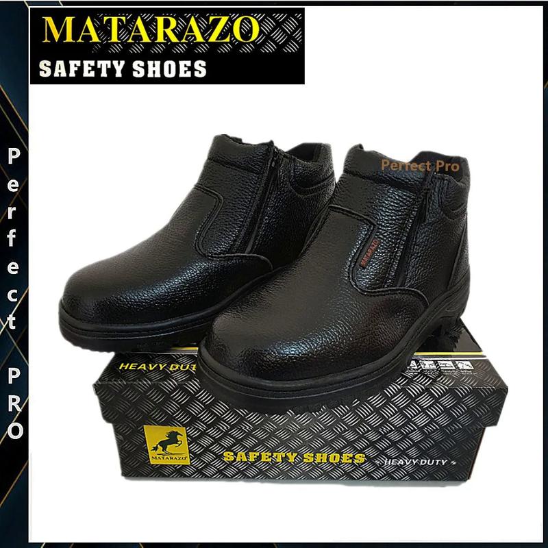 Product Introduction of Matarazo - รองเท้าเซฟตี้ผู้ชาย มีซิป หัวเหล็ก ทรงกลาง รองเท้าเซฟตี้ 608 45