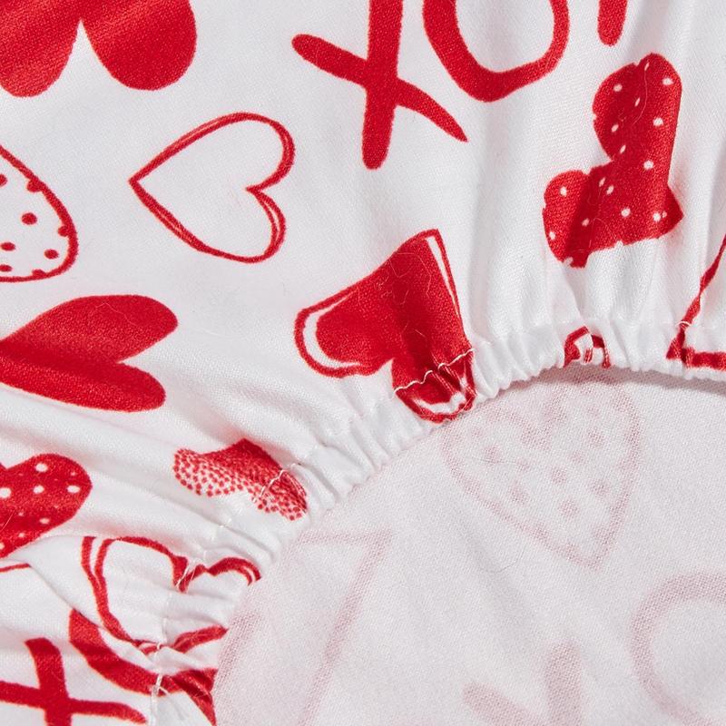 Heart & Letter Print Pet Jumpsuit, Cute Pet Pajamas, Pet Clothes for Small Dogs, Doggie Onesies, Pet Clothes for Valentine's Day 6